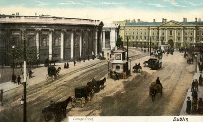 College Green - Dublin, eind 19e - begin 20e eeuw door Unbekannt