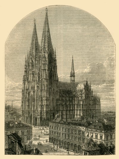 Dom van Keulen zoals voltooid, 1881 door Unbekannt