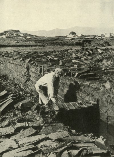 Turf Snijden, ca. 1948 door Unbekannt