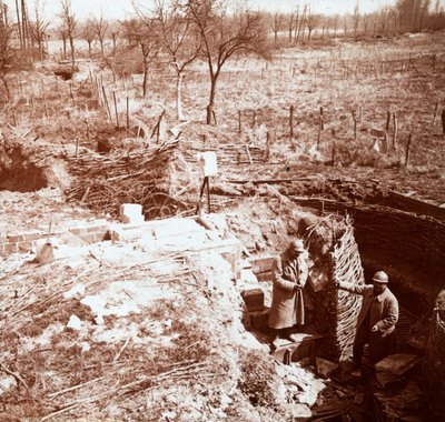 Verdedigingswerken, Craonne, Noord-Frankrijk, ca. 1914-ca. 1918 door Unbekannt