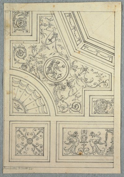 Ontwerp voor een plafond, ca. 1800 door Unbekannt