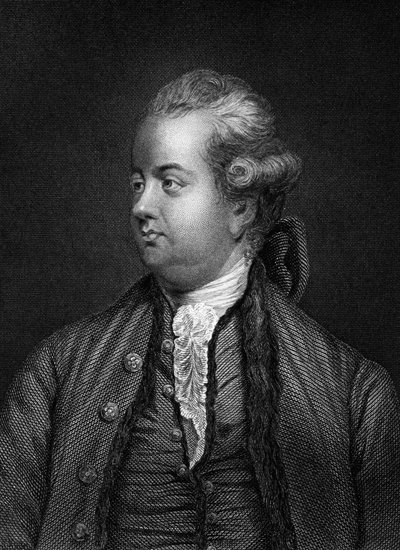 Edward Gibbon, Britse historicus, 19e eeuw door Unbekannt