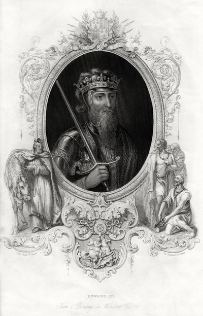 Edward III, Koning van Engeland, 1860 door Unbekannt