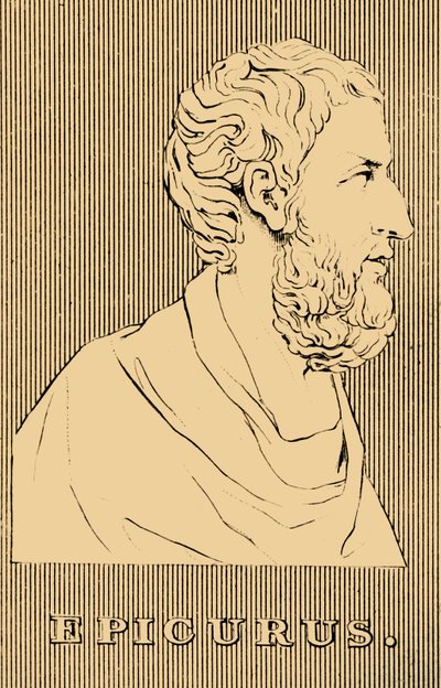 Epicurus, 341-270 v.Chr., 1830 door Unbekannt