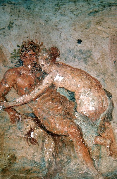 Erotische muurschildering, Pompeii, Italië door Unbekannt