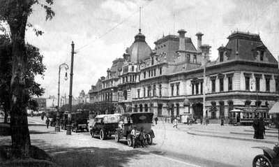 Estacion Constitucion, Buenos Aires, Argentinië, ca. 1920s door Unbekannt