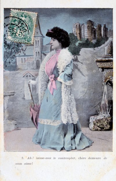 Franse ansichtkaart, c1900 door Unbekannt