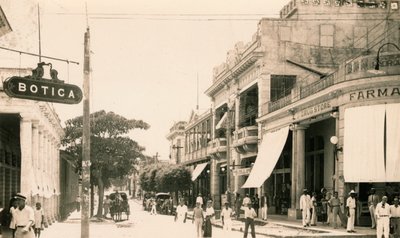 Garcia Street, Guantanamo, Cuba, ca. 1900 door Unbekannt