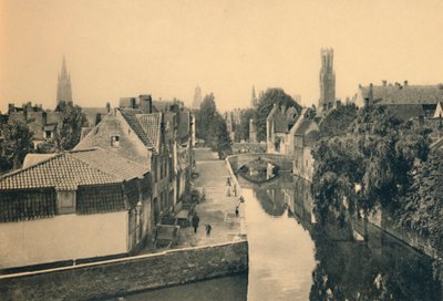 Algemeen uitzicht op de Groene Kade, ca. 1910 door Unbekannt