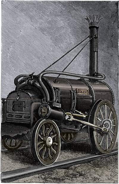 George Stephensons locomotief Rocket, 1829 1892 door Unbekannt