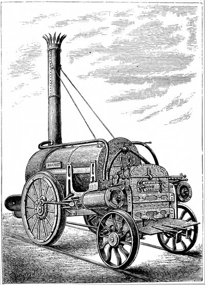 George Stephensons locomotief Rocket, ca. 1875 door Unbekannt