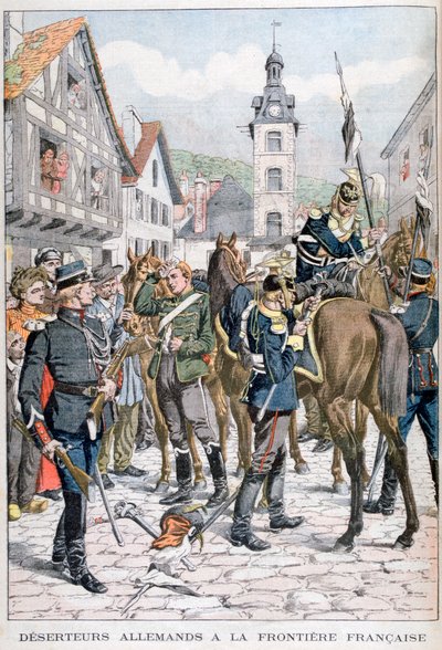 Duitse deserteurs aan de Franse grens, 1903 door Unbekannt