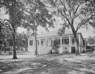 Huis van Jefferson Davis, Beauvoir, Louisiana, c1897 door Unbekannt