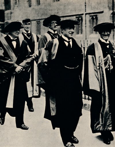 Eredoctoraat in Oxford, 1925, 1945 door Unbekannt