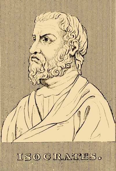 Isocrates, 436-338 v.Chr., 1830 door Unbekannt