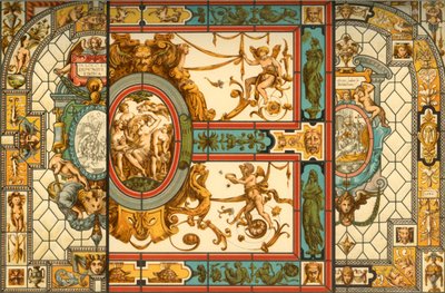 Italiaans Renaissance glas-in-lood, 1898 door Unbekannt