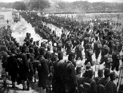 Japanse troepen, Korea, 1900 door Unbekannt