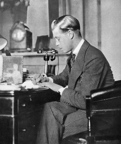 Koning Edward VIII aan het werk, 1936 door Unbekannt