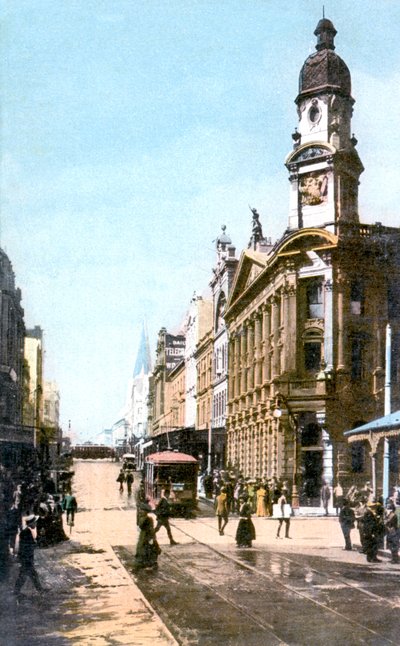 King Street, Sydney, Australië, ca. 1900s door Unbekannt