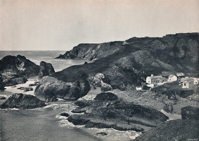 Kynance Cove - De baai en het dorp, 1895 door Unbekannt