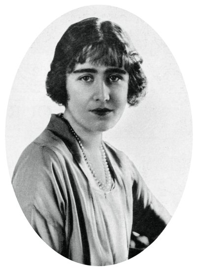 Lady Elizabeth Bowes-Lyon in 1923, 1937 door Unbekannt