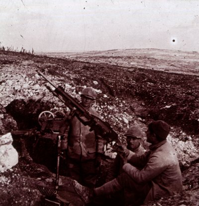 Machinegeweren, Mount Kemmel, Vlaanderen, België, ca. 1914-ca. 1918 door Unbekannt