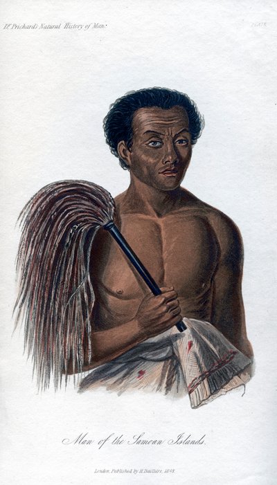 Man van de Samoa-eilanden, 1848 door Unbekannt