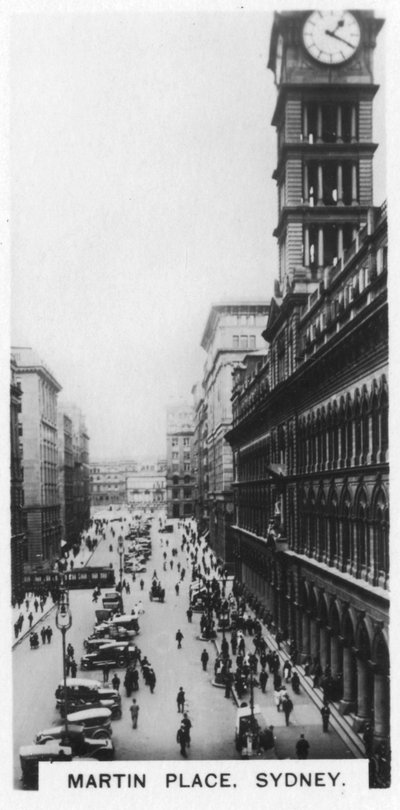 Martin Place, Sydney, 1928 door Unbekannt