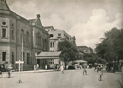 Merchant Street, Rangoon, 1900 door Unbekannt