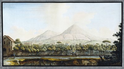 De Vesuvius, Koninkrijk Napels, ca. 1767 door Unbekannt