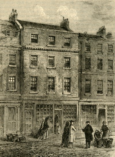 De winkel van Mr. Davies, Russell Street, 1881 door Unbekannt