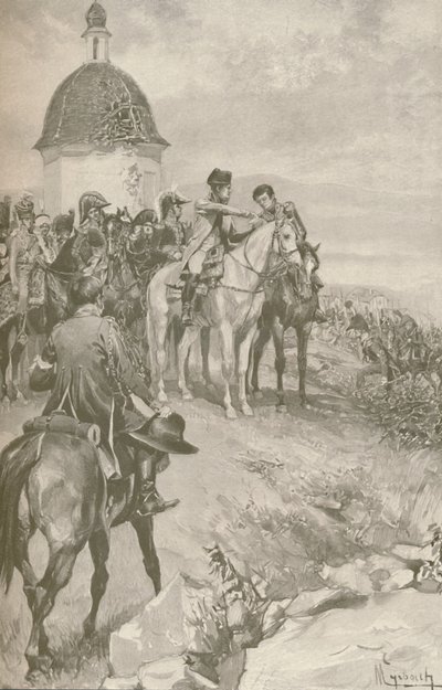 Napoleon en Zijn Staf bij Austerlitz, 1896 door Unbekannt