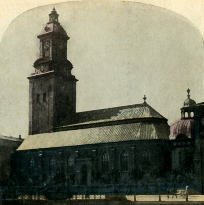 Nieuwe Kerk, Bergen, Noorwegen, ca. 1900 door Unbekannt