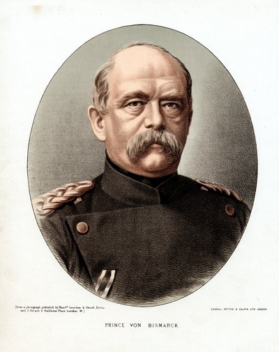 Otto von Bismarck, Duitse staatsman, ca. 1880 door Unbekannt