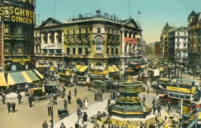 Piccadilly Circus, Londen, c1910 door Unbekannt