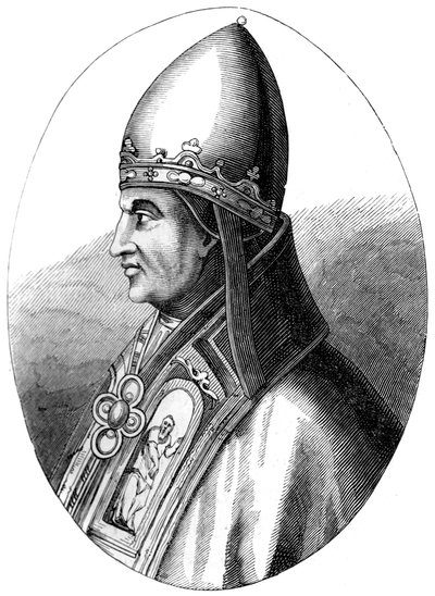 Paus Gregorius IX c1143-1241, 1849 door Unbekannt