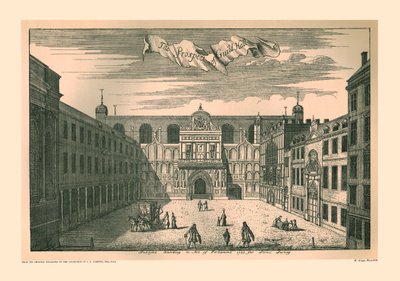 Uitzicht op de London Guild Hall, 1755, 1886 door Unbekannt