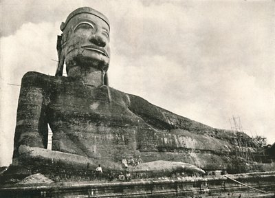 Liggende Boeddha, Wingaba, Rangoon, 1900 door Unbekannt