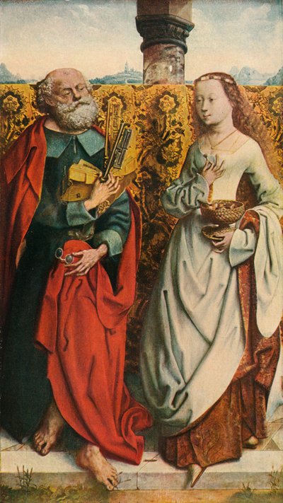 Heiligen Petrus en Dorothea, ca. 1505, 1909 door Unbekannt