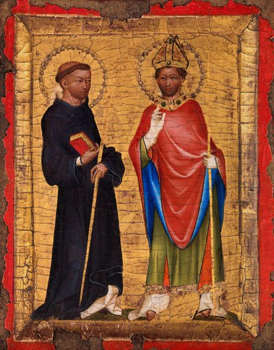 Heiligen Procopius en Adalbert, ca. 1340-50 door Unbekannt