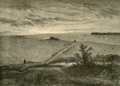 Salisbury Plain, vanuit de buurt van Amesbury, 1898 door Unbekannt