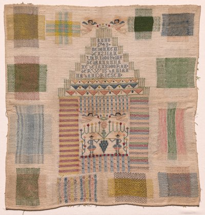 Sampler, 1743 door Unbekannt