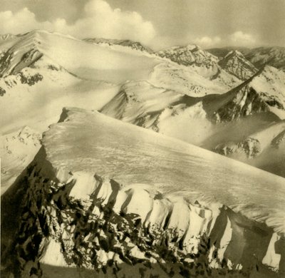 Besneeuwde bergen, Bad Hofgastein, Oostenrijk, ca. 1935 door Unbekannt