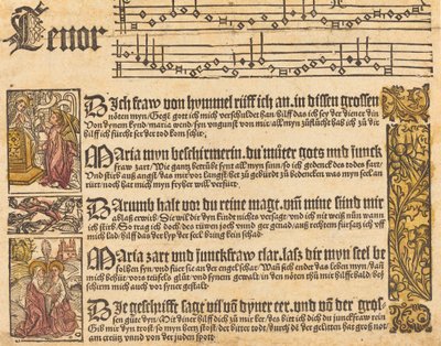 Lied voor de Maagd, c. 1500 door Unbekannt