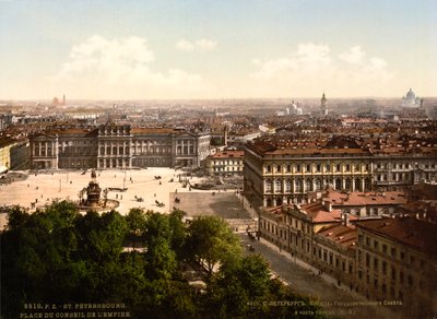 St Isaacsplein, Sint-Petersburg, Rusland, c1890-c1905 door Unbekannt