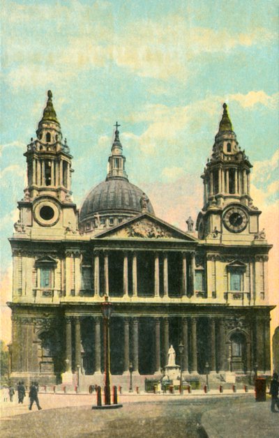 St. Pauls kathedraal, Londen, c1910 door Unbekannt