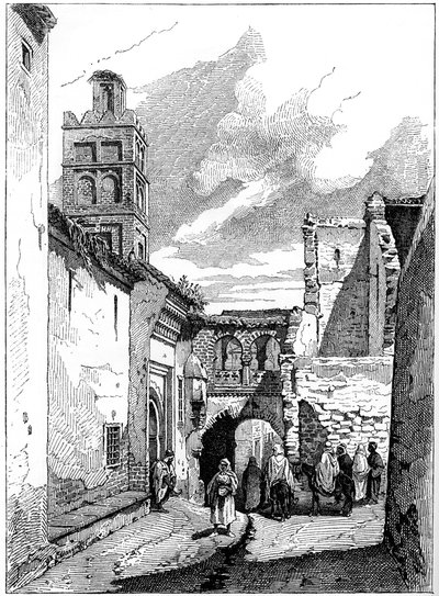 Straatbeeld in Tlemcen, Algerije, c1890 door Unbekannt