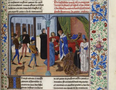 De onderhandelingen van Amiens, 1392, ca. 1470-1475 door Unbekannt