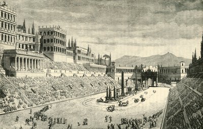 Het Circus Maximus restauratie, 1890 door Unbekannt