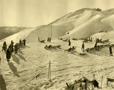 De Hafelekarbahn skilift, Innsbruck, Tirol, Oostenrijk, ca. 1935 door Unbekannt